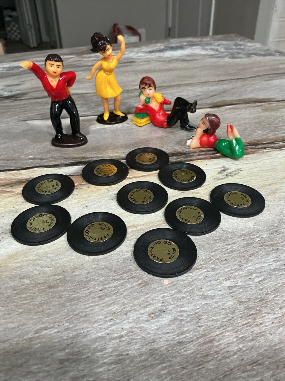 Vintage Wilton Party-A-Go-Go Cake Toppers 14pc 1950s 60s Teen Dance Records